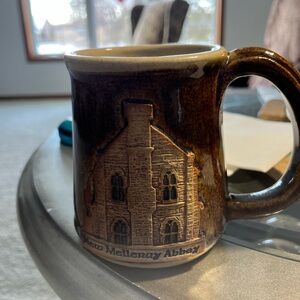 Handcrafted Brown Abbey Mug